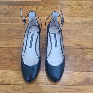 Black Ankle Strap Women's Shoes